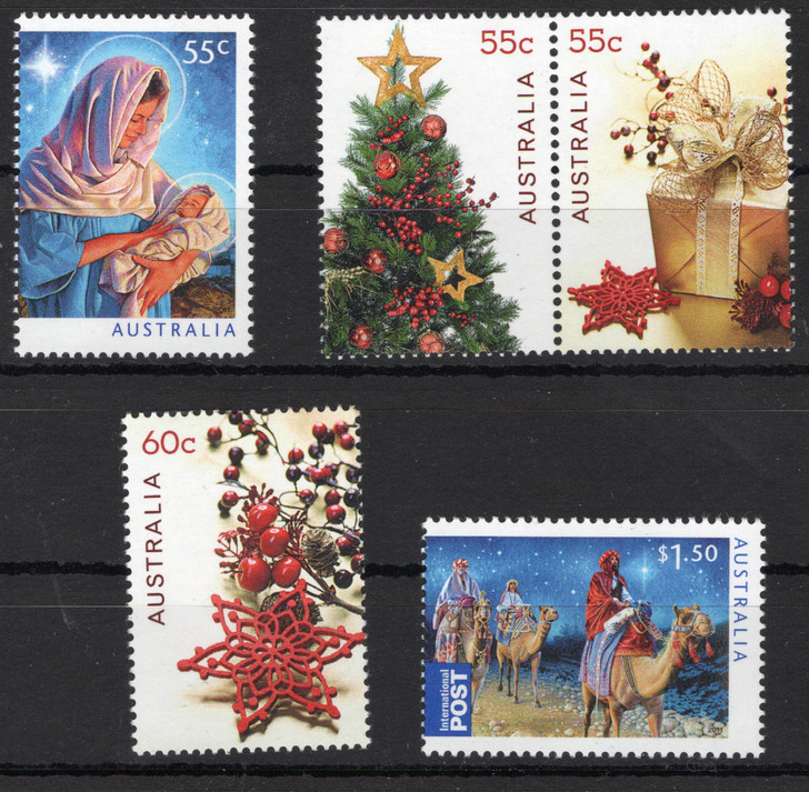 2011 ASC 2932/36 Christmas (5) stamps