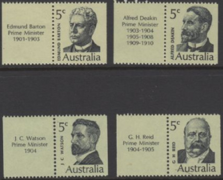 1969 ASC 482a/85a 5c Prime Ministers with Tabs (4)