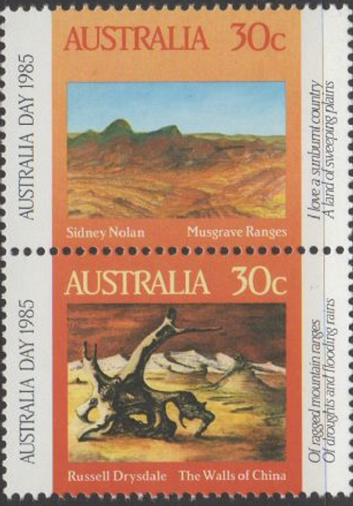 1985 ASC 954a Australia Day Se-tenant Pair