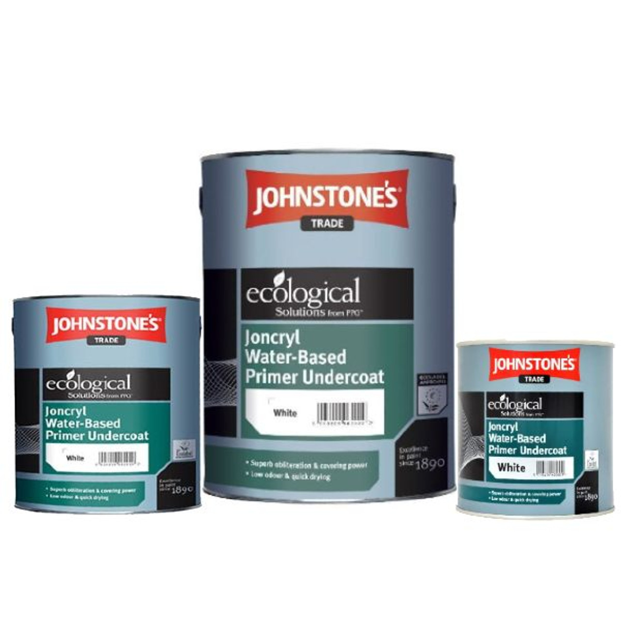 Johnstone's Joncryl Water Based Primer & Undercoat Paint - White
