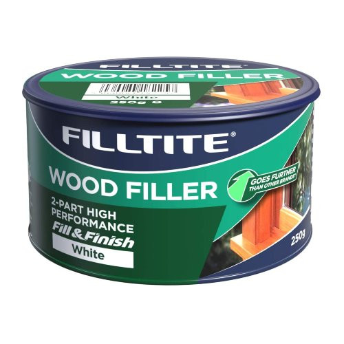Filltite 2-Part High Performance Interior & Exterior Wood Filler - 250g, White