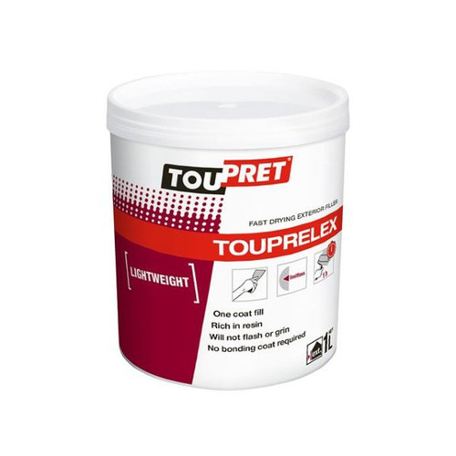 Toupret Touprelix Exterior Filler - Fast Drying, Lightweight 1kg