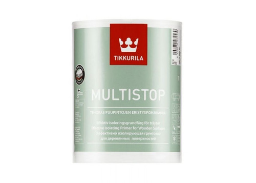 Multistop is a water-based blocking primer for reducing the discolouration caused by the migration of wood oils, resin and tannin. Suitable as a primer and intermediate coat for both untreated and previously painted or varnished (with the exception of certain parquet lacquers), new or old wood surfaces in dry interior premises.