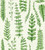Painted in ink and with a lovely textural look, richly coloured ferns on a neutral ground bring the outdoors in. A fabulous statement design, use throughout the home for a nature inspired scheme. Ferns, green. Nature.