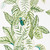 Originating in Brazil, the Calathea or ‘Prayer Plant’ was a favourite for illustration in the late 19th century due to its remarkable decorative foliage. Elegant and strikingly detailed, this wide-width wallpaper from Sanderson creates a striped pillar of abundant tropical leaves across the wall. A matching fabric is also available.