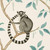 A wonderfully charming wallpaper, gravure printed to accurately translate the beautiful art work and tones of this characterful design, Ring-tailed Lemur is a real head turner.