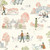 Our wallpaper beautifully interprets the storyline of Disney's 101 Dalmatians film. A time-honored favourite with a playful vintage feel, the design combines elements from archival Sanderson documents, alongside scenes from the original movie. With a hand block look and lovely spacing, it's a celebration of all things Dalmatian.