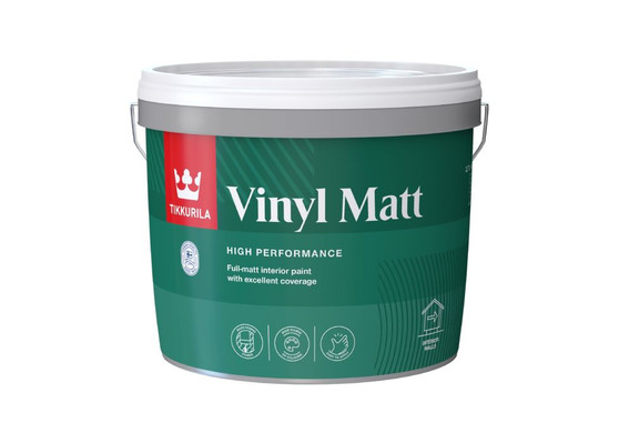 A high performance, full-matt paint with excellent coverage for interior walls. Excellent opacity, easy application  and a class II scrub rating. Tikkurila A high performance, full-matt paint with excellent coverage for interior walls. Excellent opacity, easy application  and a class II scrub rating. Tikkurila