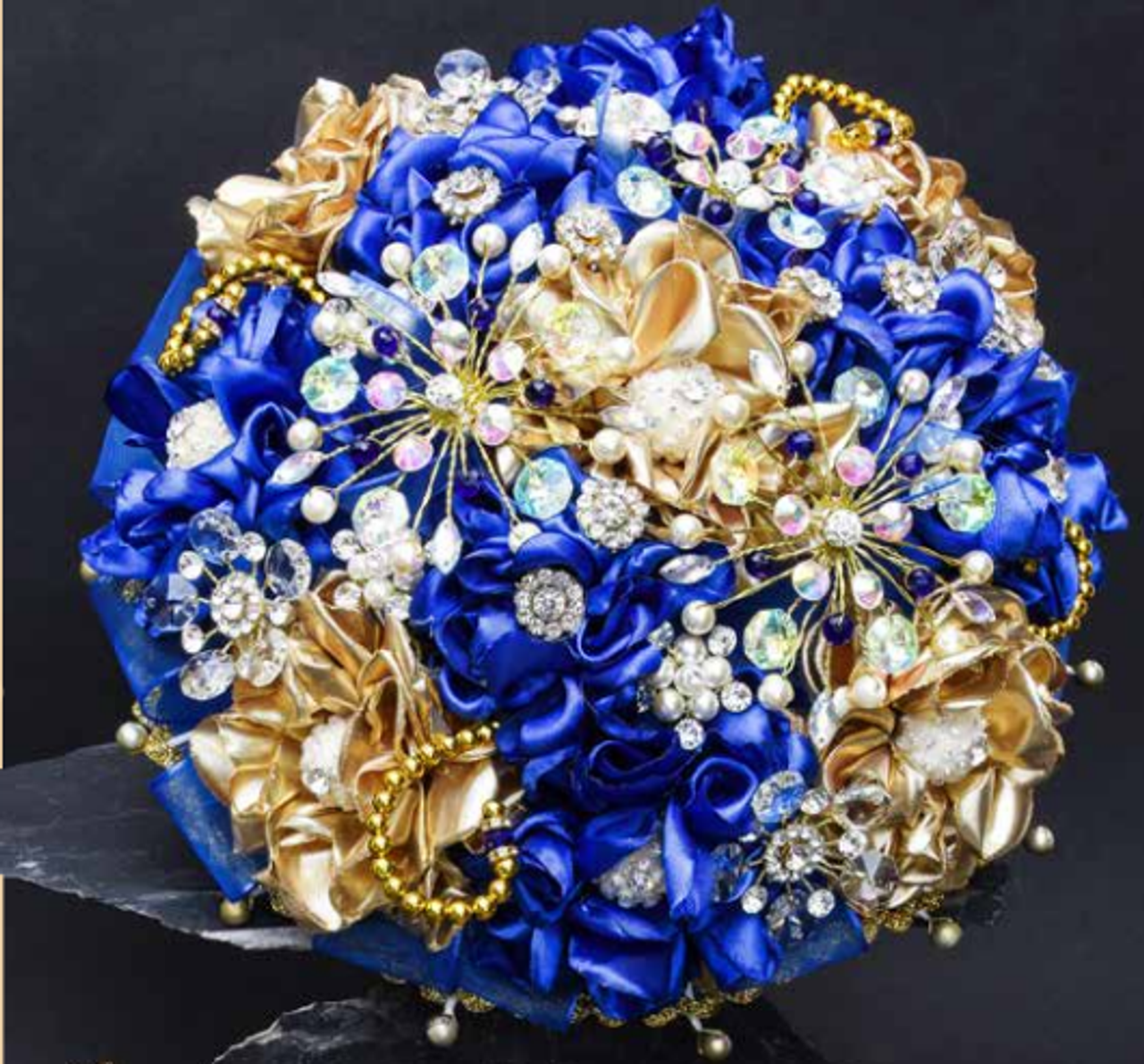 15 Artificial Baby Breath Royal Blue 