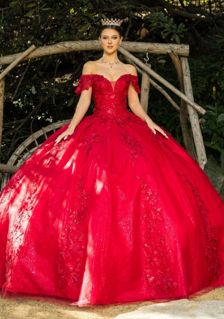 Elegant Red Quinceanera Dresses With Detachable Sleeves Sequin Organza  Sweetheart Sweet 16 Vestidos Para Quinceanera 2023 From 167,75 € | DHgate