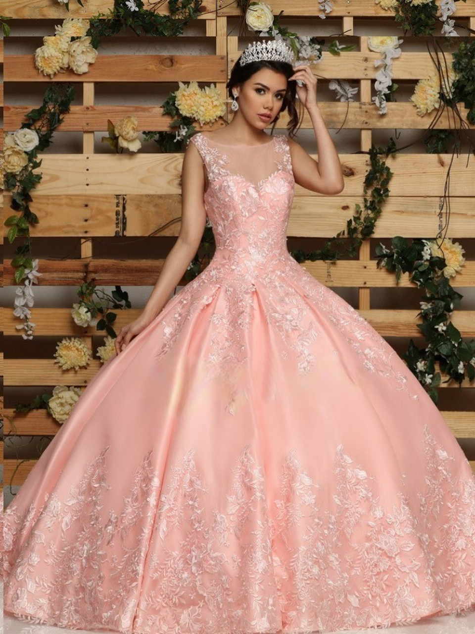 pink dresses for quinceaneras