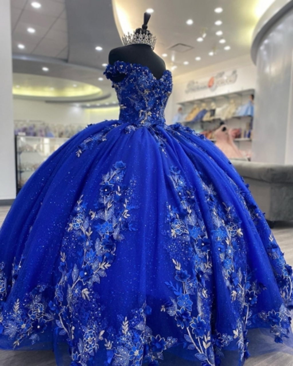 Royal Blue Quinceanera Dress SM-G173