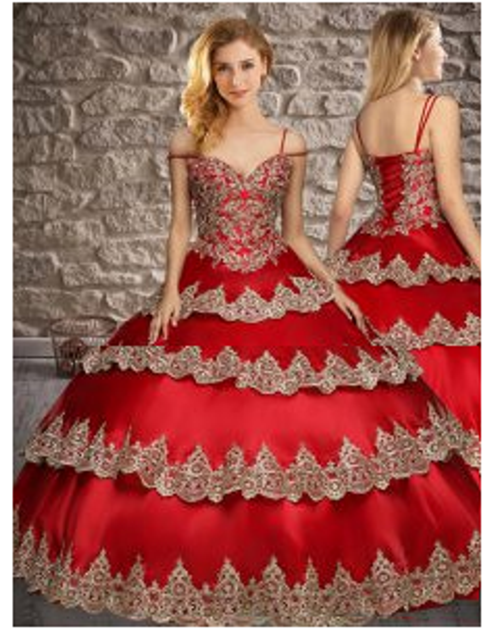 Red Quinceanera Dresses Ball Gown Beaded Off Shoulder Sweet 15 Prom Party  Dress | eBay