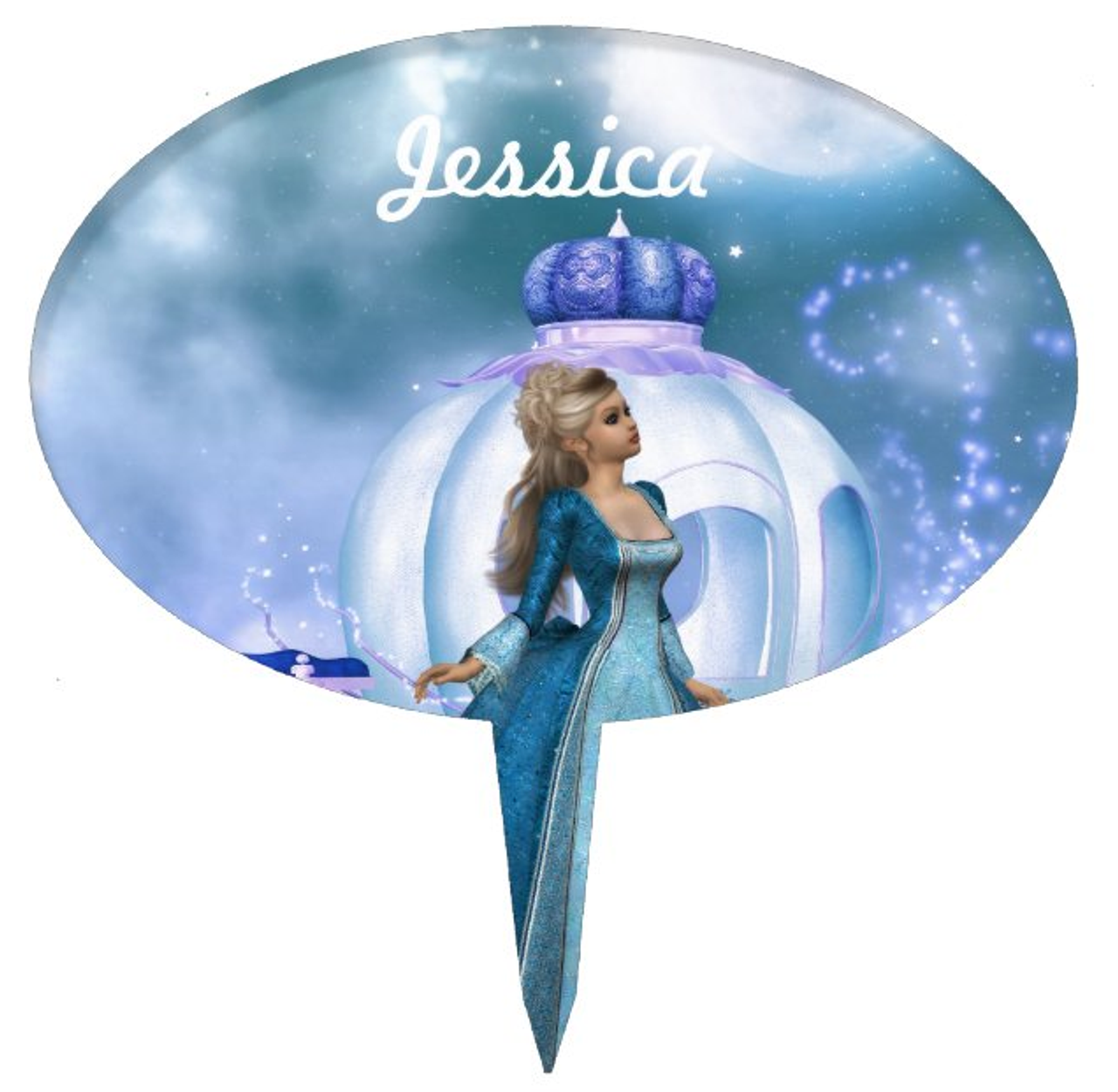 Cinderella Edible Icing Image Cake Topper 8 Round - Walmart.com