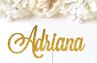 Persoanlized Quinceanera Cake Topper