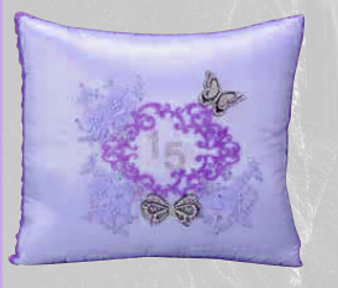 Butterfly Quinceanera Pillow