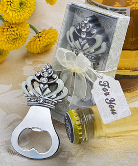 Crown design bottle opener favors