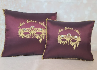 Masquerade Quinceanera Pillows