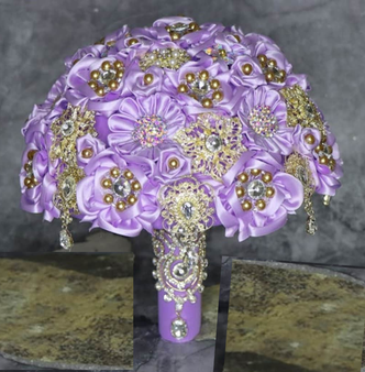 Lilac Quinceanera Flower Bouquet