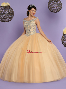 Gold Quinceanera Dress