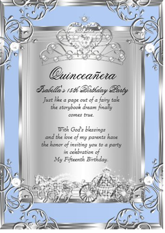 Quinceanera Invitation QSI-IN14 set of 50