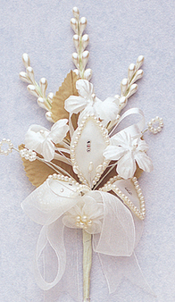 Champagne Quinceanera Corsage