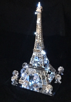 Lighted Paris Quinceanera Centerpiece