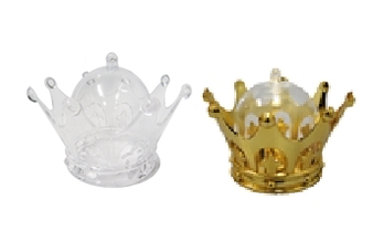 3.25" Plastic Crown Favor Box (12)