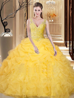 Yellow Sweet 15 Dresses