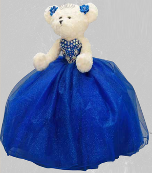 Royal Blue Quinceanera Bear