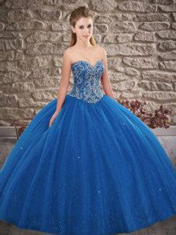 Sweetheart Blue Quinceanera Dress