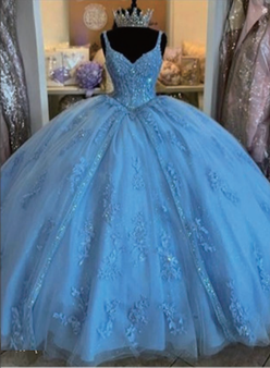 Blue Quinceanera Dress