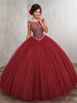 Wine Quinceanera Dress