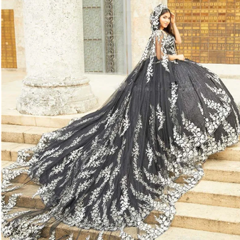 Black Quinceanera Dress 