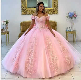 Pink  Quinceanera Dress