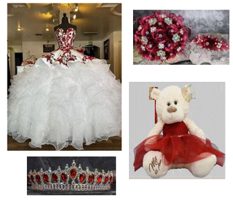 White Dress Quinceanera Package