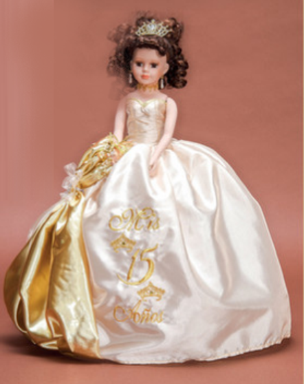 Champagne Quinceanera Doll