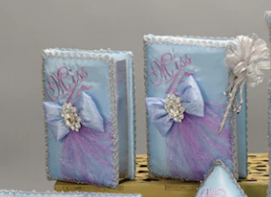 Lilac Quinceanera Bible, Guest Book, Photo Album
