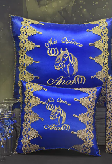Royal Blue Quinceanera Pillows