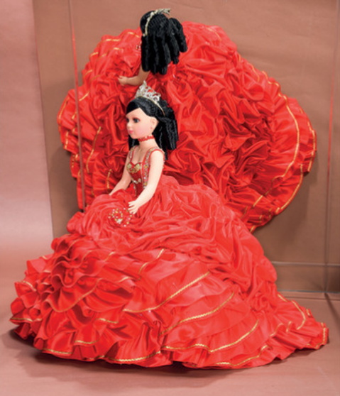 Red Quinceanera Doll