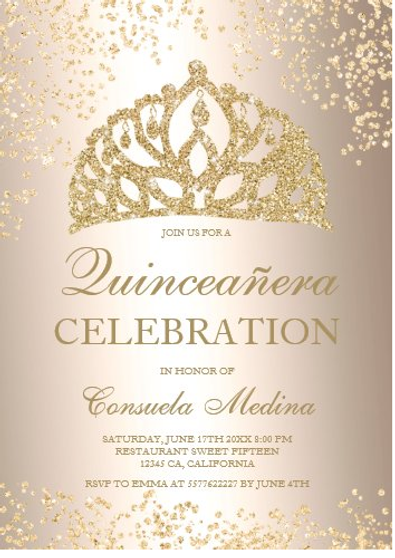Quinceanera Invitation QS-IN48 set of 50