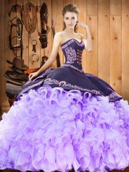 Lilac Charro Quinceanera Dress 