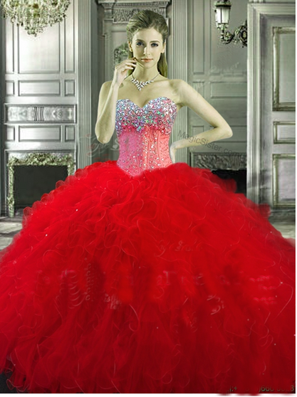 Sweet 16 Dresses Red Quinceanera Dresses off the shoulder Lace Ball Gown  Style · MychicDress · Online Store Powered by Storenvy