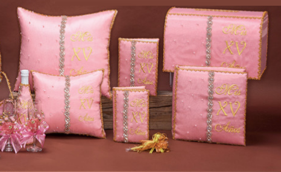 Pink Quinceanera Set