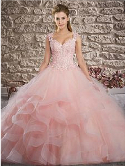 Pink Quinceanera Dress QSXFQD1591-13