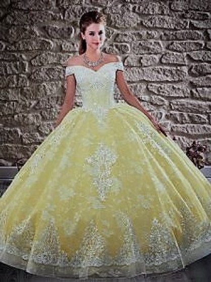 Yellow Quinceanera Dress QSXFQD1567-11