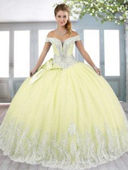 Yellow Quinceanera Dress  QSXFQD1666-6