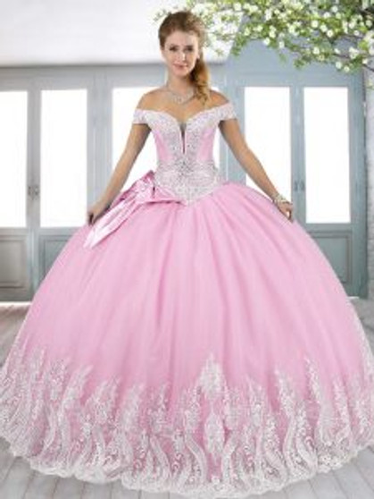 Pink Quinceanera Dress  QSXFQD1666-4