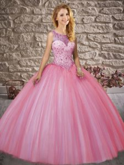 Pink Quinceanera Dress  QSXFQD1538-7