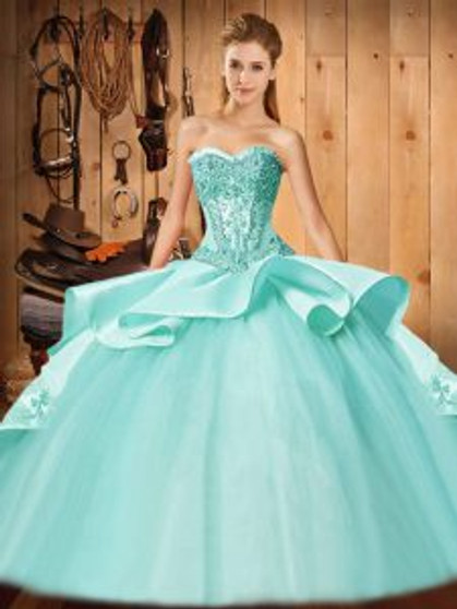 Enchanting Aqua Quinceanera Dress  